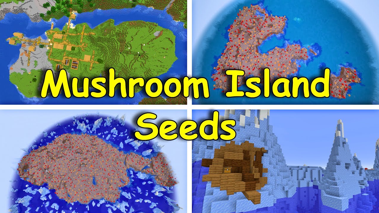 5 Great NEW Seeds to spawn in a Village and near a Mushroom Island ...