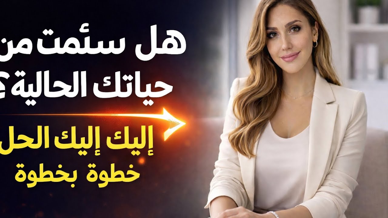  هل سئمت من حياتك الحالية؟إليك الحل خطوة بخطوة