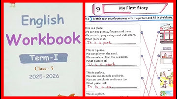 5th standard English workbook answers term 1 unit 9 my first story l 5th standard english term 1