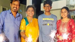 Actress Roja Selvamani Diwali Celebration With Her Family Anshumalika Selvamani Daily Culture