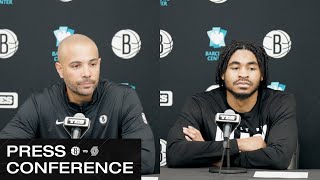 Jordi Fernández and Cam Thomas Postgame Press Conferences vs Portland