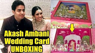 Akash Ambani Wedding Card Unboxing Video | Mukesh Ambani Son Wedding Card