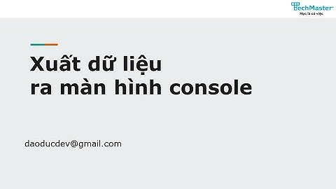 Xuất tiếng việt ra màn hình console bị lỗi