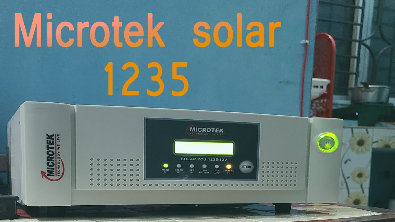 Microtek solar PCU 1235 unboxing and first impression. @Technical life