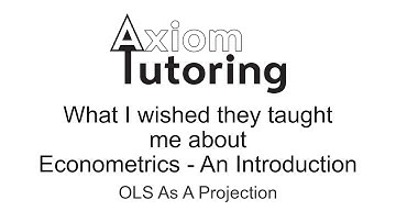 18 OLS as a projection