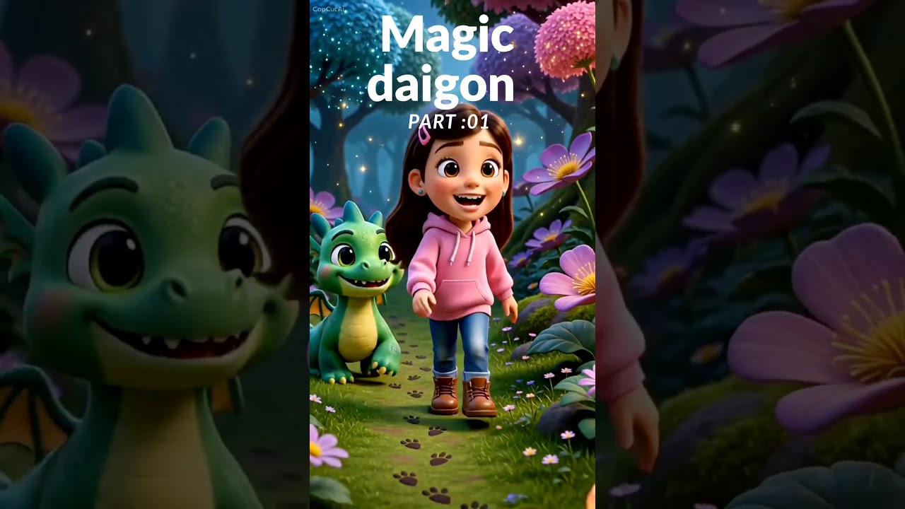 dargon and a little girl