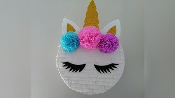 COMO HACER UNA PIÑATA DE UNICORNIO / UNICORN PINATA