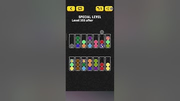 Ball Sort Puzzle Special Level after Level 355 / Lock Ball and Key Ball and Question Mark Ball