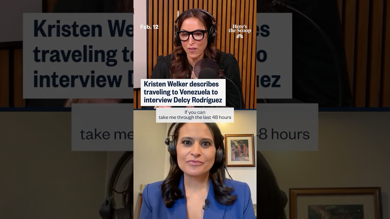 Kristen Welker describes traveling to Venezuela to interview Delcy Rodríguez