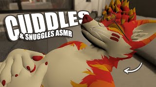 [Furry ASMR] Fox Cuddles with you (Brushing, Breathing, Blowing and Kisses) 🥰