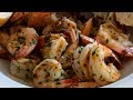 Garlic Shrimp Recipe - With Butter, Olive Oil, White Wine, Lemon, Parsley & Red Pepper Flakes