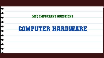 Computer Hardware MCQ Questions