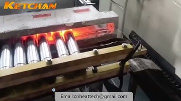 Induction heating forging machine for bolt end of wind generator