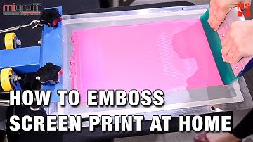 Easy Emboss ScreenPrinting at Home with MiScreen طباعة حريرية بارزة