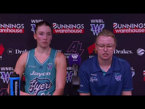 PRESS CONFERENCE: Kristi Harrower and Isabelle Bourne vs Adelaide Lightning, R17 WNBL26
