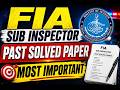 FIA Sub Inspector Past Solved Paper 2026 | Most Important MCQs | FIA Test Preparation #history #fia