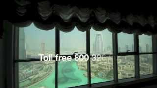 Dubai Apartment, 2 bedroom with full Burj Khalifa and Fountain views in The Residences, Downtown