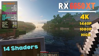 RX 6650 XT + Ryzen 5 5600 - Minecraft 1.20 | 4K + 14 Shaders