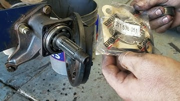 VW swing axle seal repair