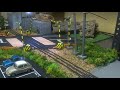 鉄道模型　踏切　(O-gauge Railroad crossing Local line)