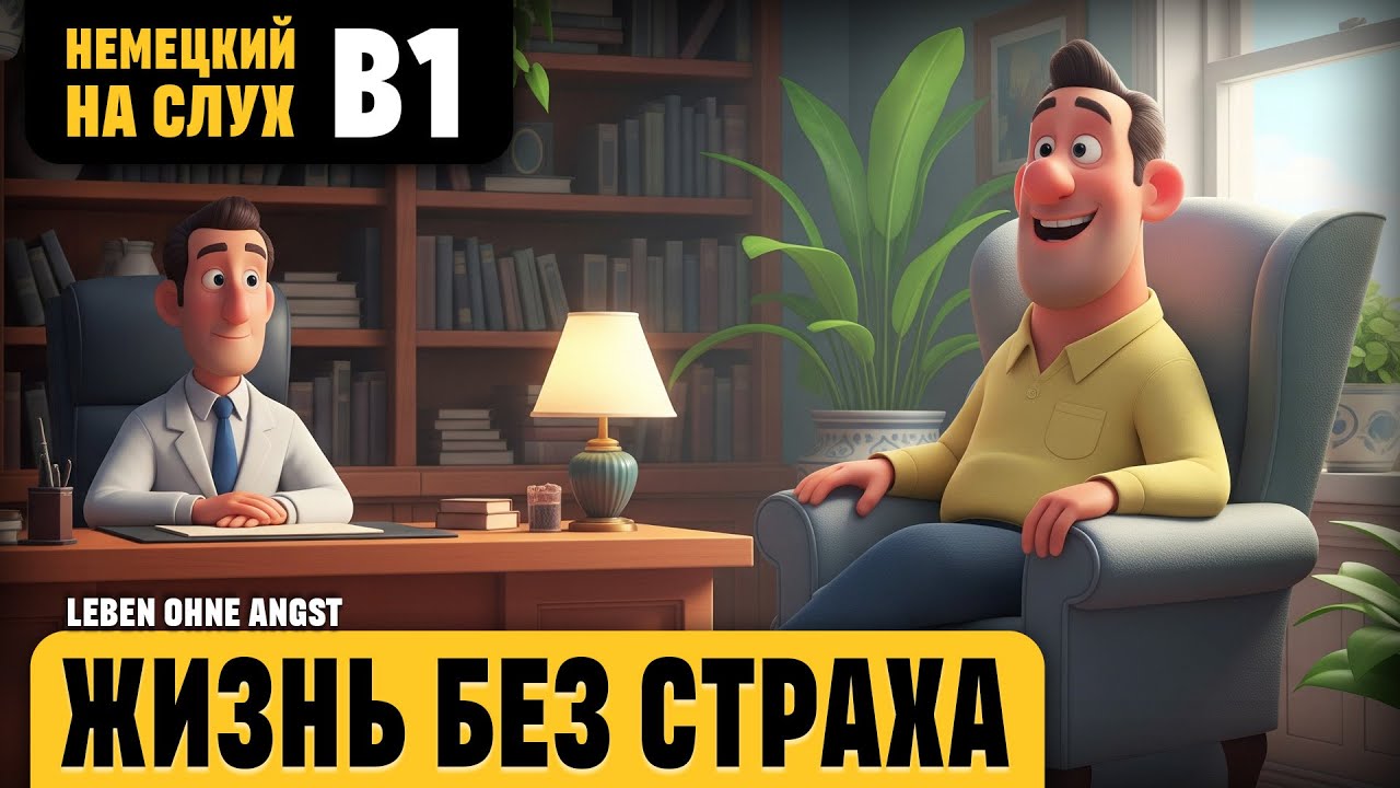 Жизнь без страха. Весёлый рассказ (уровень B1). Немецкий на слух.