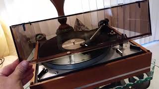 Dual 1219 turntable. Rare flip up lid. Horiatis76.com