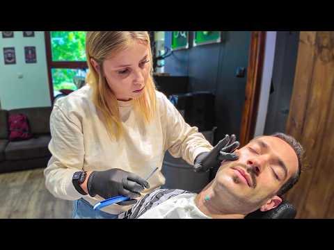 💈Light and Soft Razor Shave [ASMR] – Poznań  🇵🇱