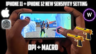 iphone 11,12 headshot setting free fire 2025 | iphone 12,11 sensitivity+dpi+macro settings free fire screenshot 4