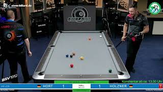 Bay. Meisterschaft 2026 9 Ball Herren Verlierer Runde 2 B. Hort vs R. Holzner | mit Kommentar!