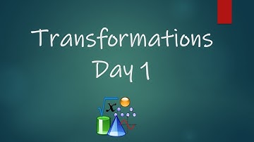 Algebra 1 Honors - Special Functions Unit - Lesson 6: Transformations Day 1