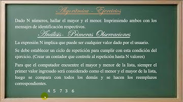Algorítmica - Hallar Menor y Mayor - Análisis
