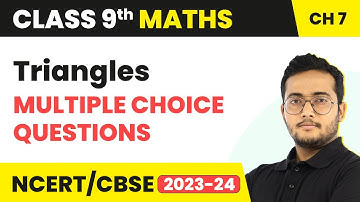 Triangles - Multiple Choice Questions | Class 9 Maths Chapter 7