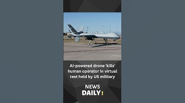 AI-powered drone kills human operator in virtual test held by US military #short #shorts #shortsfeed