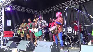 Jembe Explosion Mandinka rhythms from Ancient Mali, West Africa on Notthing Hill London 2014