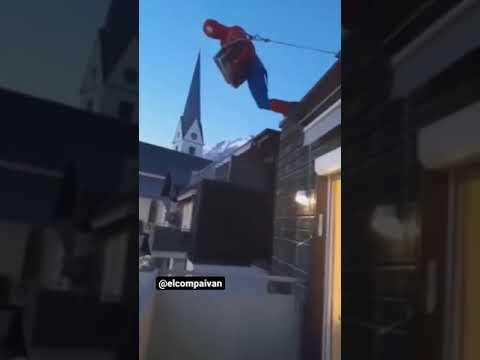 Spoderman plays accordion