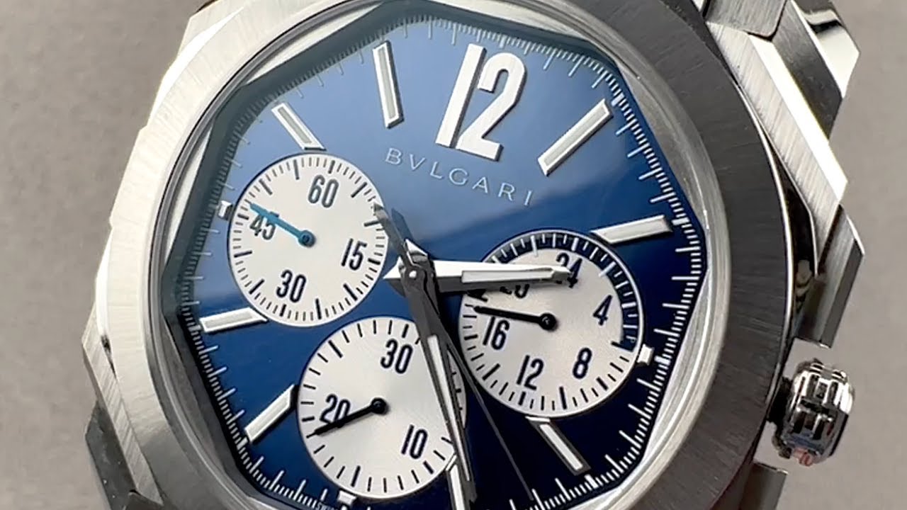 ⁣Bulgari Octo Finissimo S Chronograph GMT 103467 Bulgari Watch Review