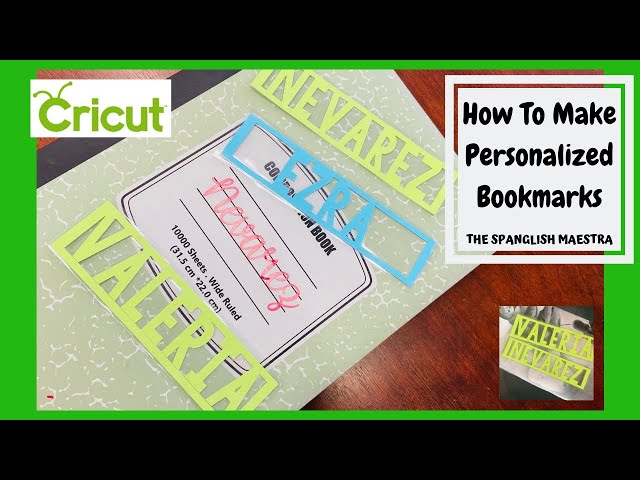 How To Make Personalized DIY Bookmarks with Cricut - DeAnn Creates