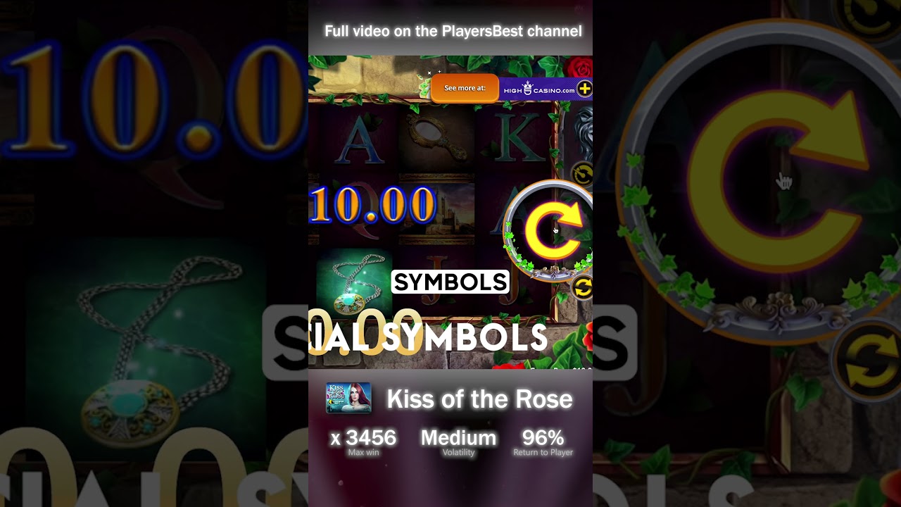 SLOT REVIEW: Kiss of the Rose | Use link for a 5$ No Deposit Bonus