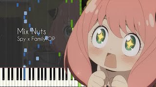 [FULL] Mix Nuts - Spy x Family OP - Piano Arrangement [Synthesia]