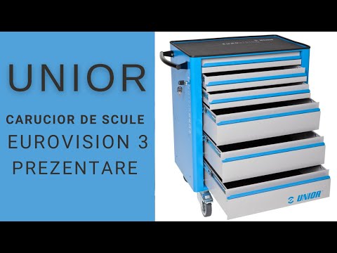 Dulap mobil de scule Unior Eurovision 3 | Unior Tool Box tour