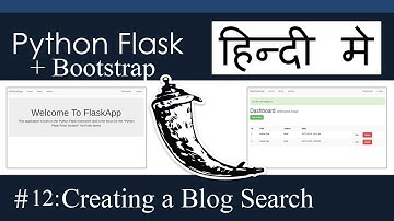 12. [Hindi] Web Development using Python Flask   Bootstrap #12   Search using Get Requests