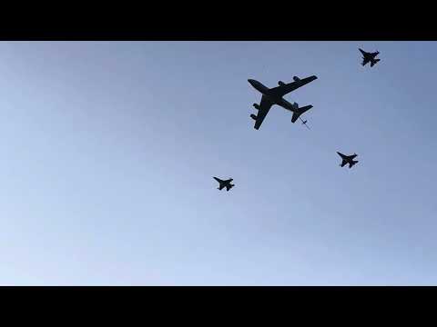 Volleyball Day In Nebraska National Anthem And Flyover 
