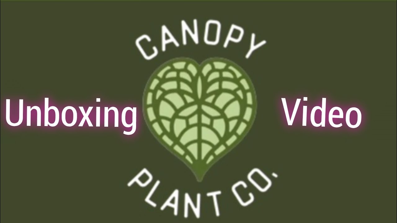 Unboxing Video for Canopy Plant Co.