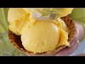 Receta de Helado de Yogurt con Mango casero - Helado de Yogurt - Comidas Saludables