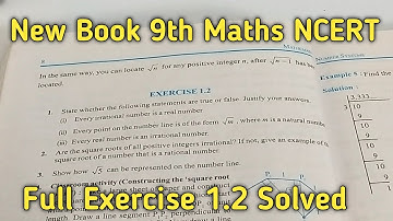 Class 9 Maths | Chapter 1 | Exercise 1.2 | Number Systems | NCERT New Book