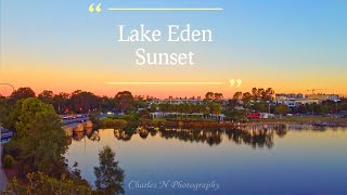 Lake Eden Sunset Arial Views
