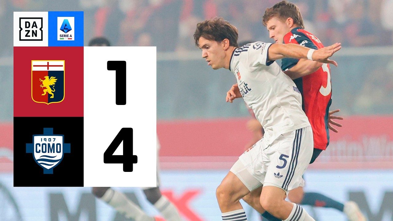 Resumen: Genoa vs Como (1-4) | Resumen y goles | Highlights Serie A