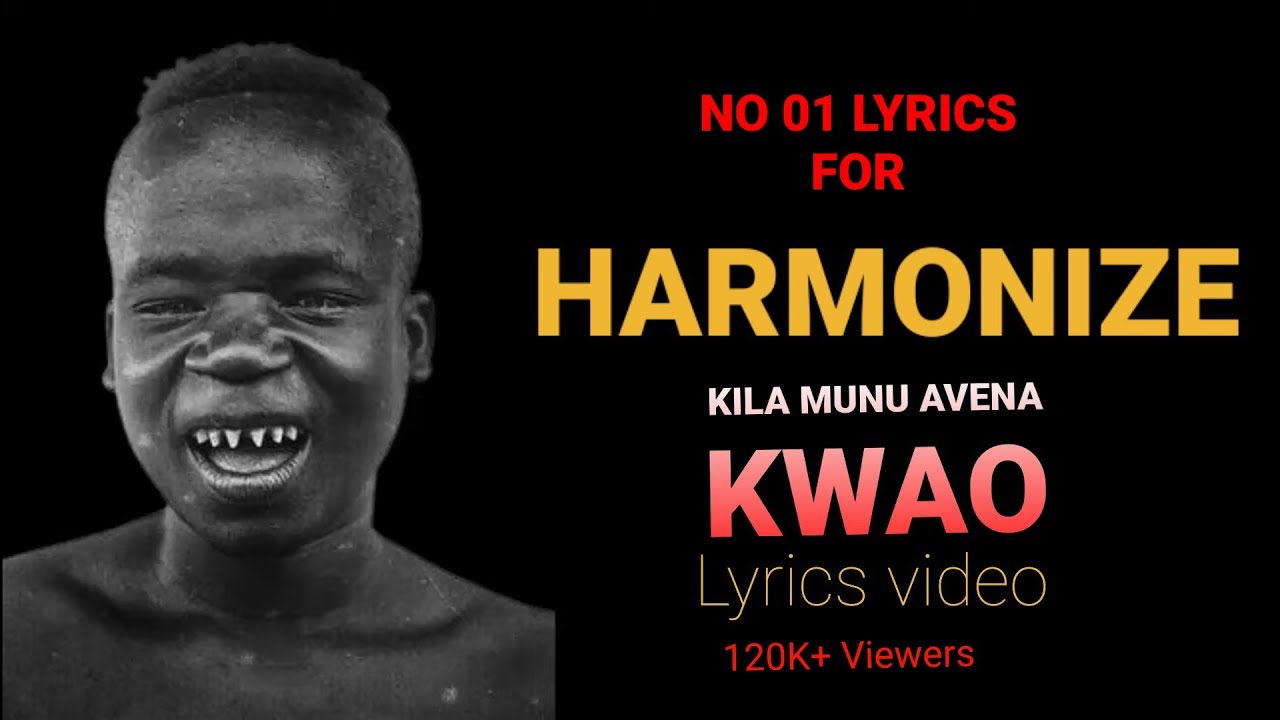 HARMONIZE KILA MUNU AVENA KWAO LYRIC VIDEO