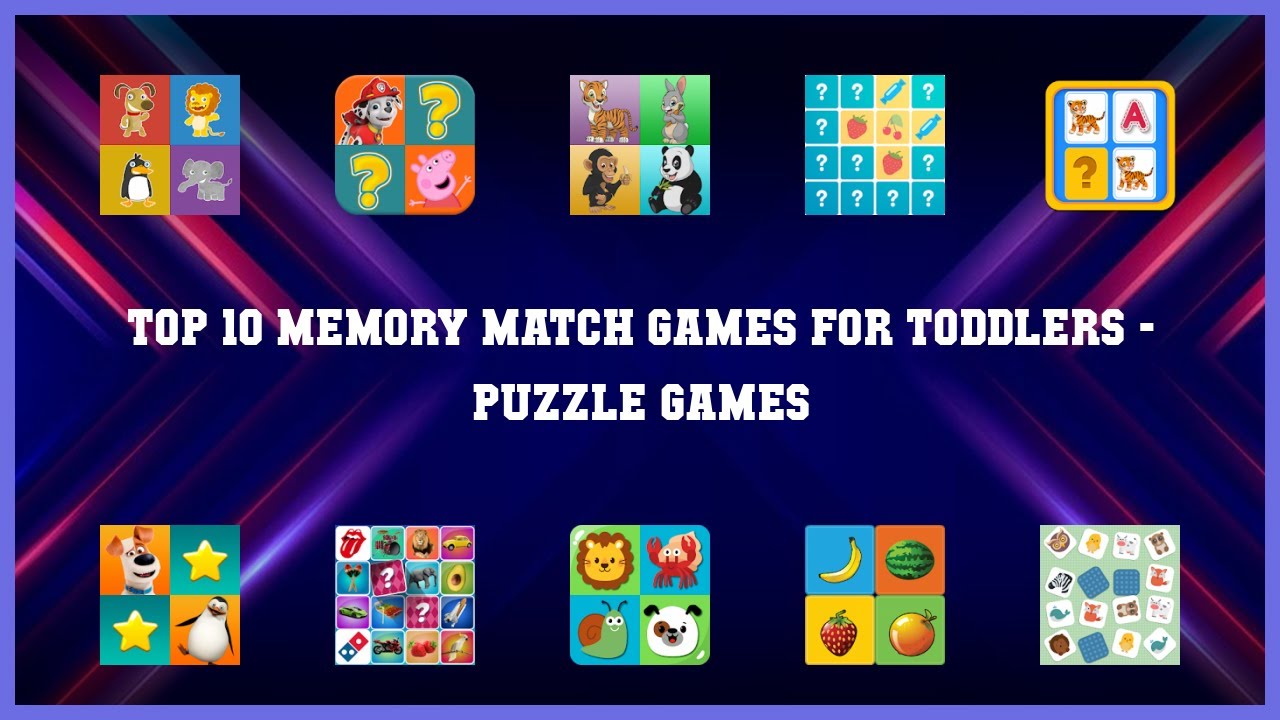 Top 10 Memory Match Games For Toddlers Android Games - YouTube