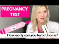 How early can you take a pregnancy test at home implantation symptoms and early pregnancy testing
